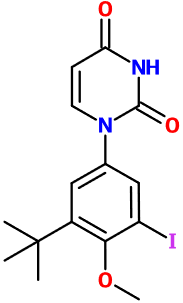 (图片) MC002215 1-(3-t-Bu-5-I-4-methoxyphenyl)pyrimidine-2,4-dione